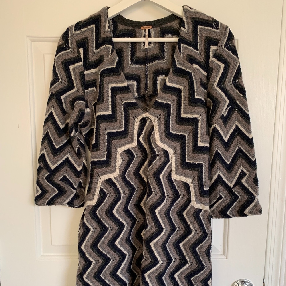 Free People UNIQUE Wool Aztec Dress